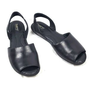 Born Trang Black Leather Sandals